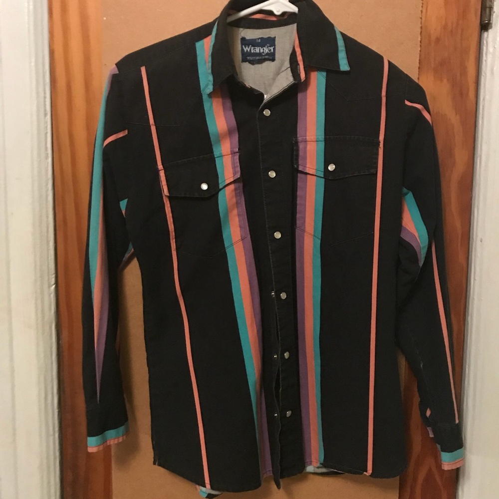 pastel stripe Wrangler shirt